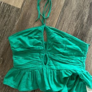 Free people teal top